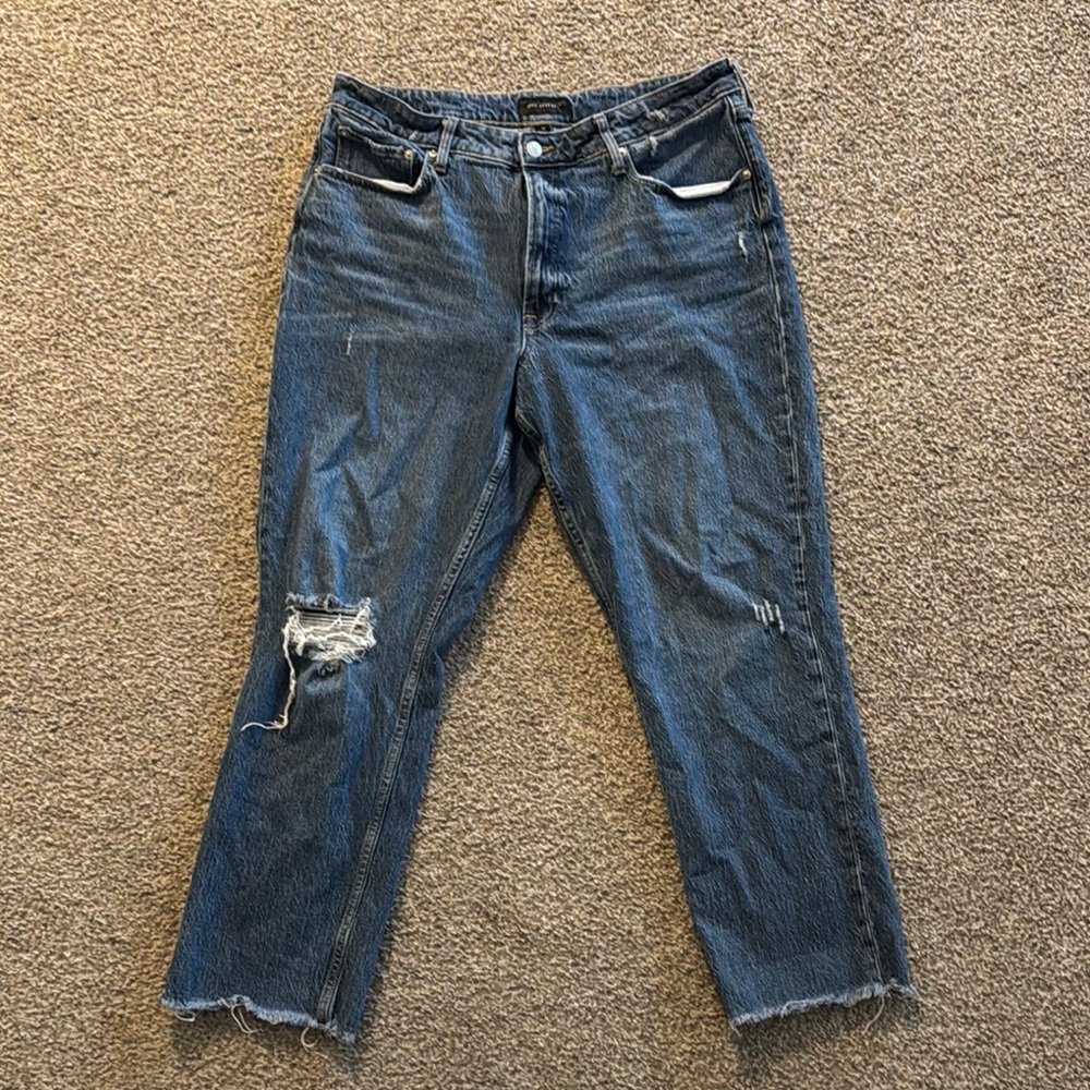 Women's Blue Cropped Jeans